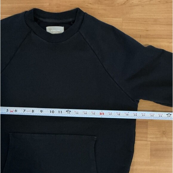 Everlane Men’s Organic Cotton Crew Neck Sweatshirt Navy Blue Size S - Picture 8 of 9